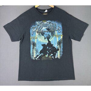 Vintage Y2K Rock On The Range Where Rock Lives Concert Promo Rare Black T Large